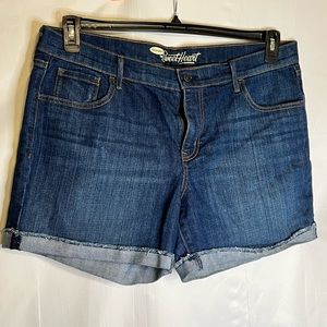 Old Navy Denim Cut Off Shorts. Size 16.